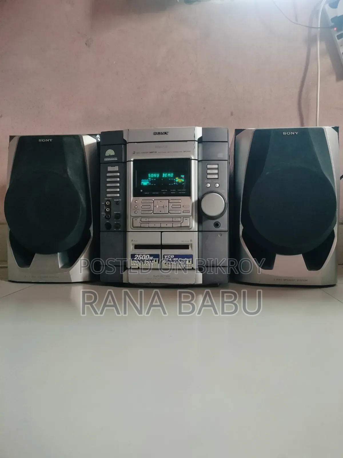 Sony Hifi Sound System v-Groove Advance Level Bass