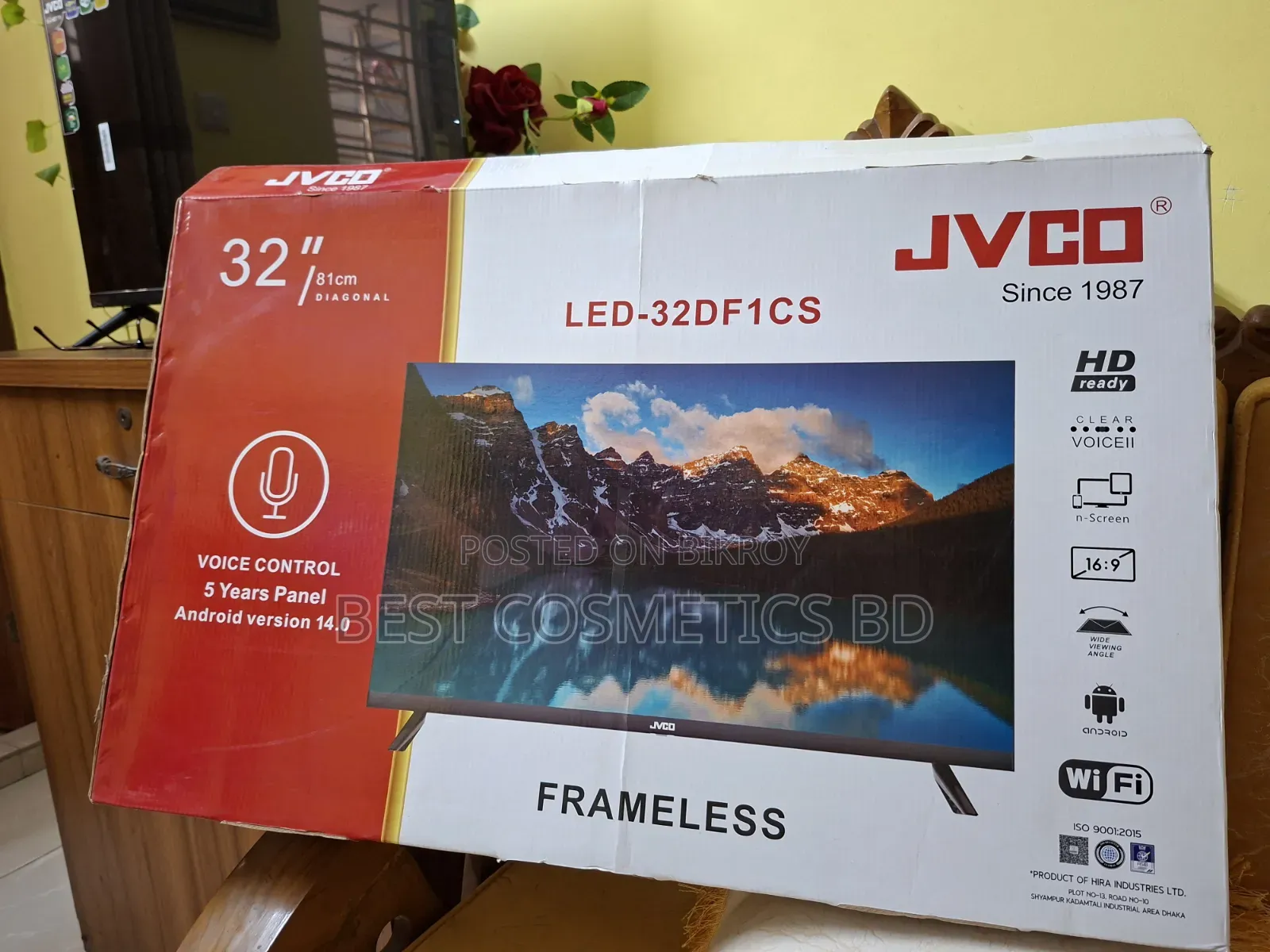 JVCO 32" Android TV Full Fresh