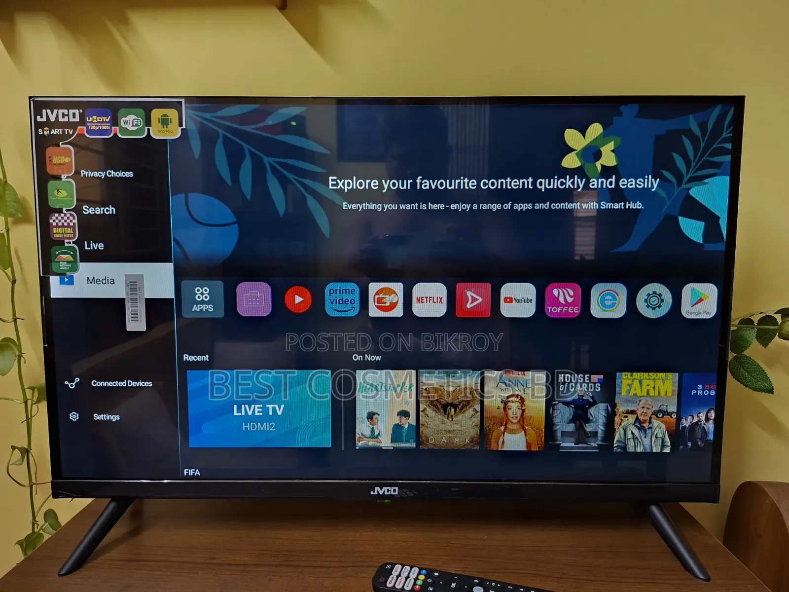 JVCO 32" Android TV Full Fresh