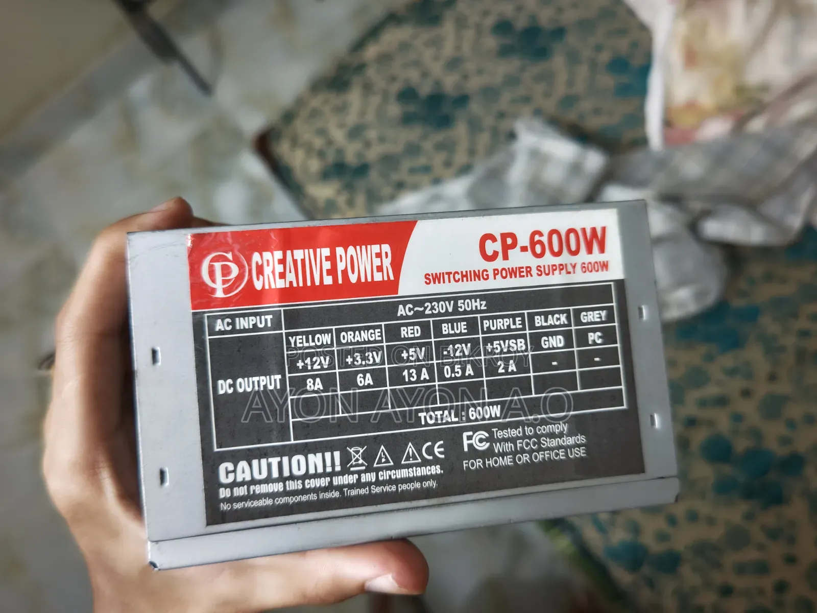 PCU Power Supply 600W