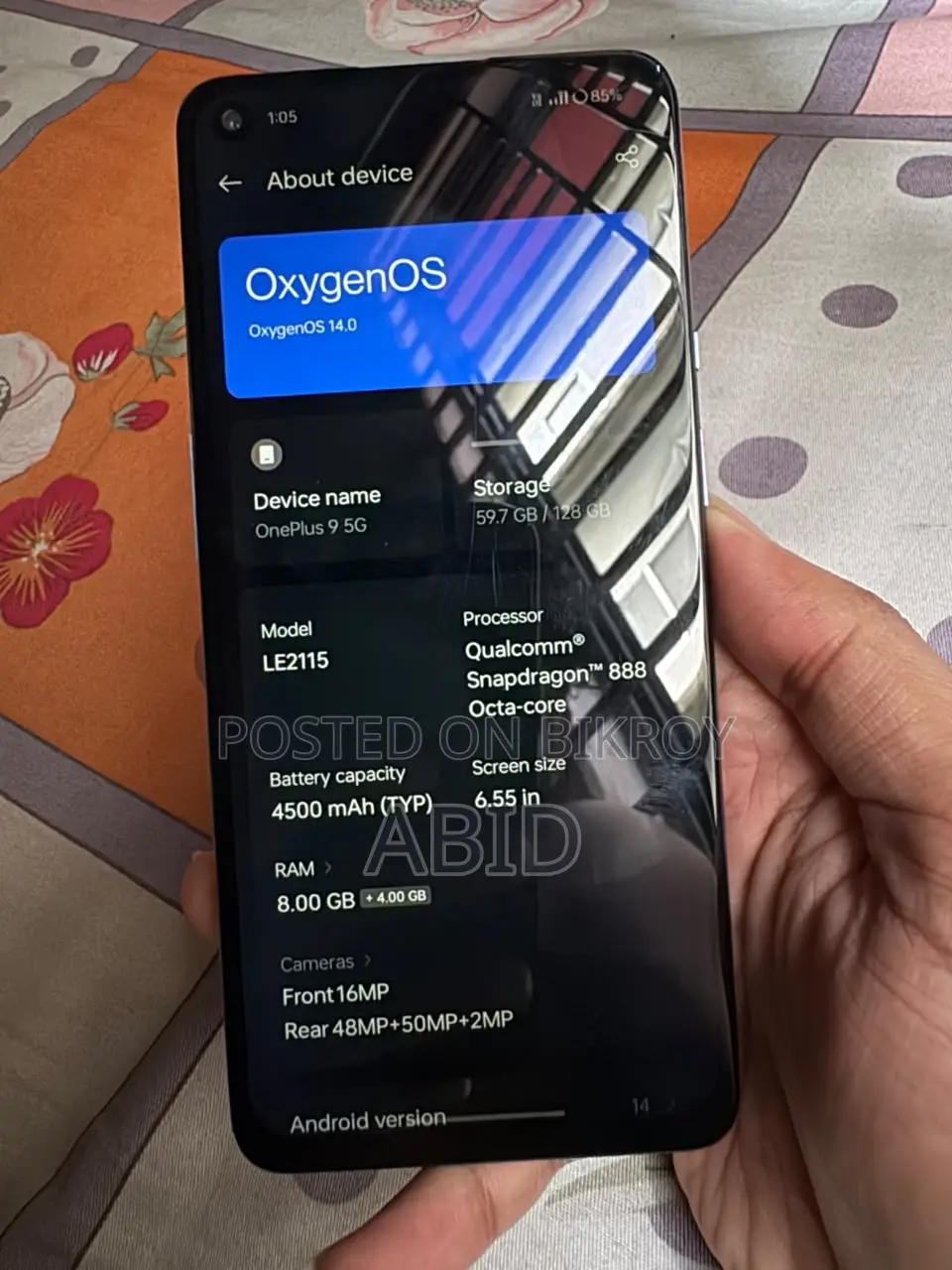 OnePlus 9 128 GB Silver