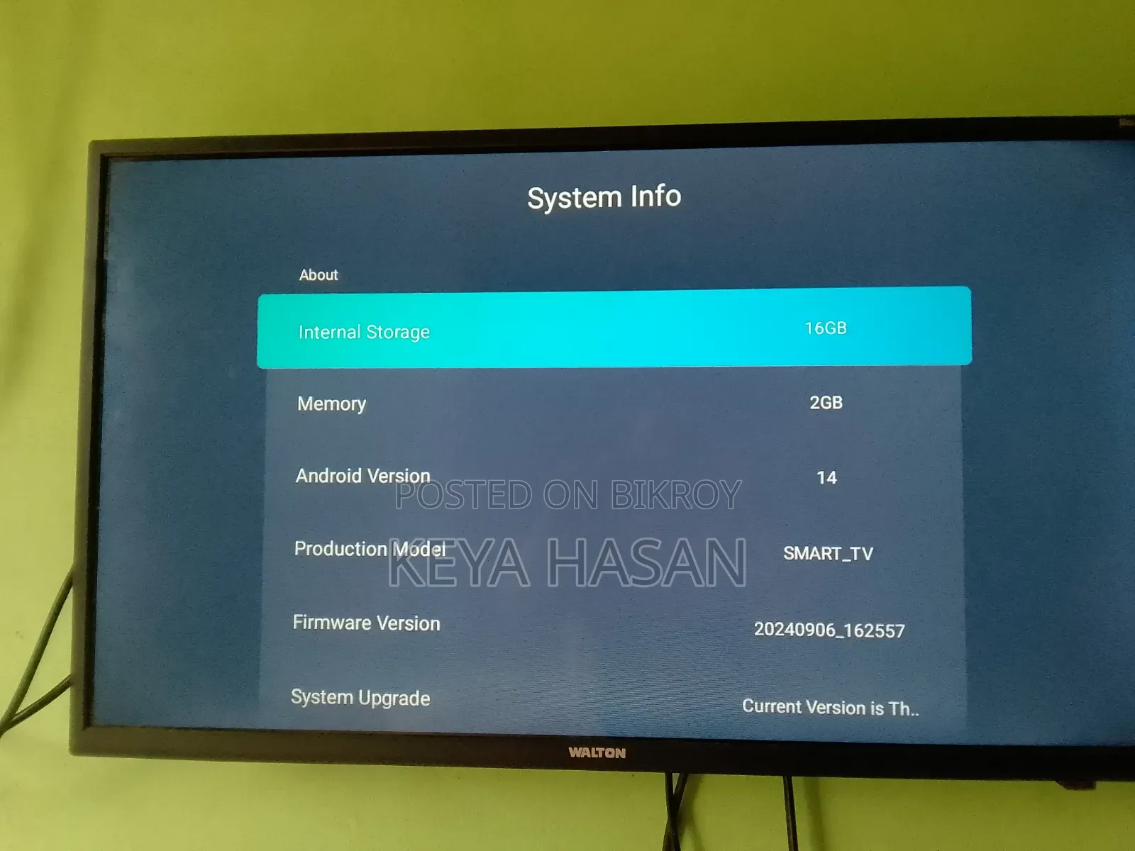 Television for Sale