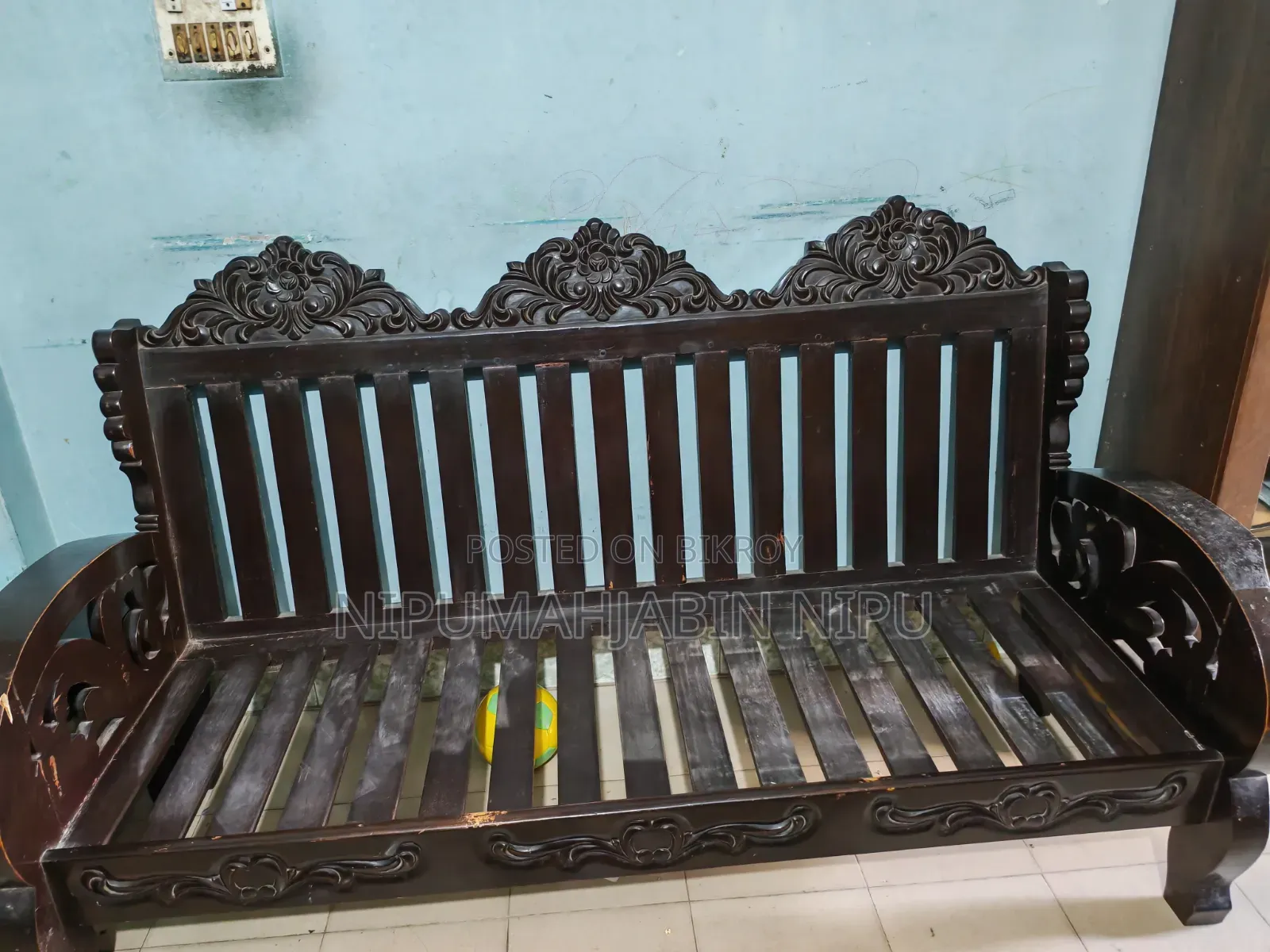 Sofa Set (One 3-seater, Two 1-seater sofas) One large and one small tea table