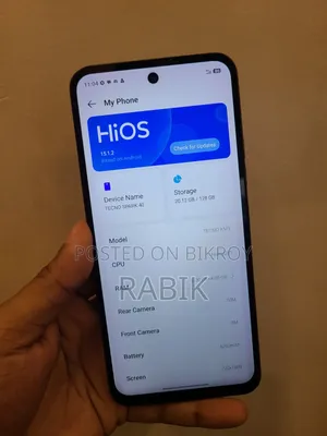 টেকনো স্পার্ক ৪০ ১২৮ জিবি সিলভার
