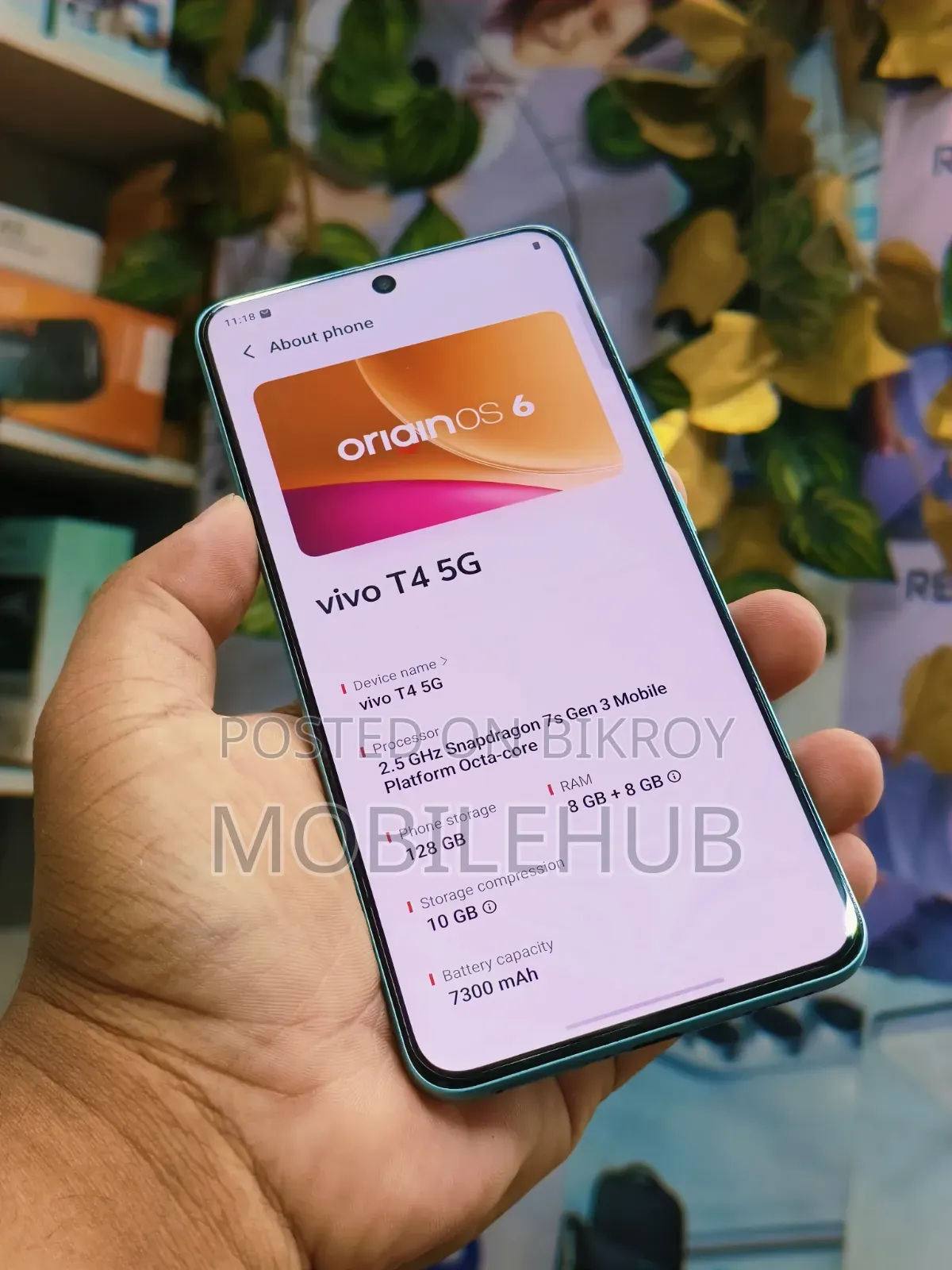 Vivo T4 128 GB Blue