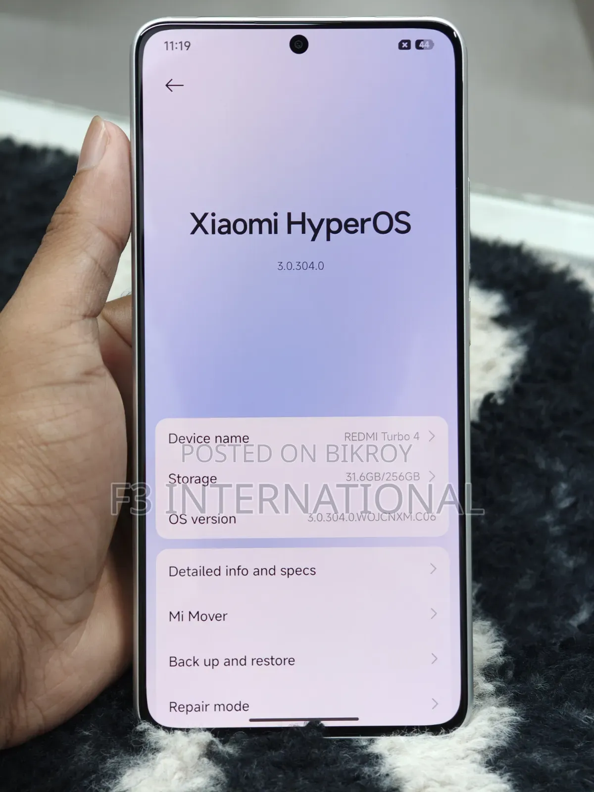 Xiaomi Redmi Turbo 4 ২৫৬ জিবি ব্ল্যাক