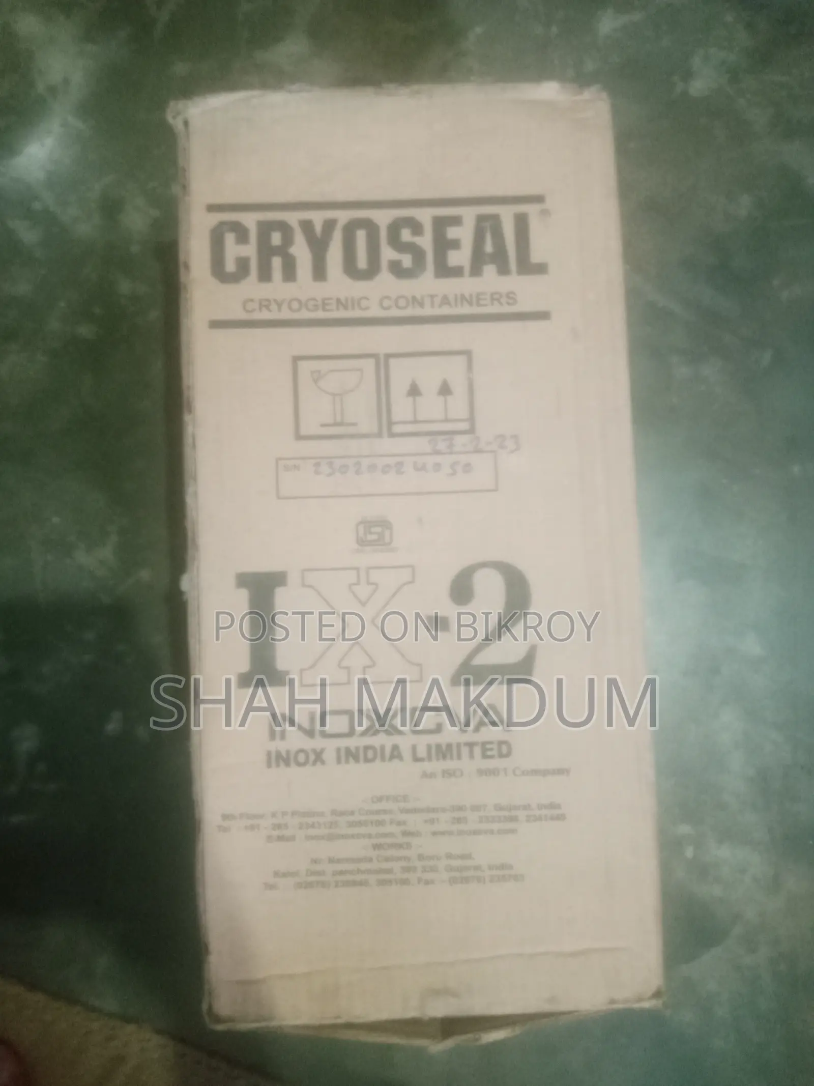 Liquid Nitrogen Container 1.75 Litre