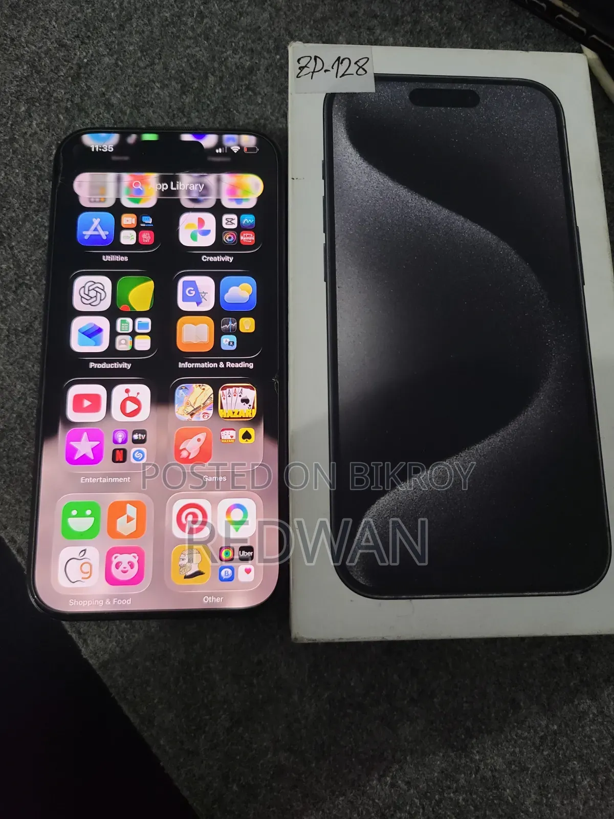 Apple iPhone 15 Pro 128 GB Black