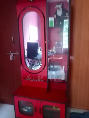 Bed, Dressing table, Showcase