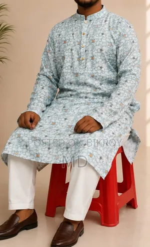 Premium Cotton Print Panjabi