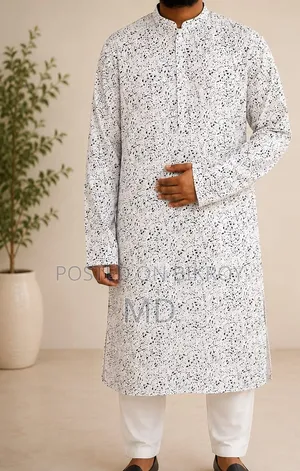 Premium Cotton Print Panjabi