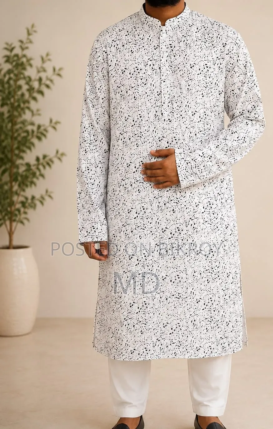 Premium Cotton Print Panjabi
