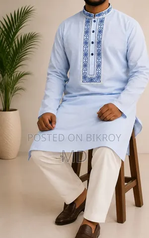 Premium Cotton Embroidery Panjabi