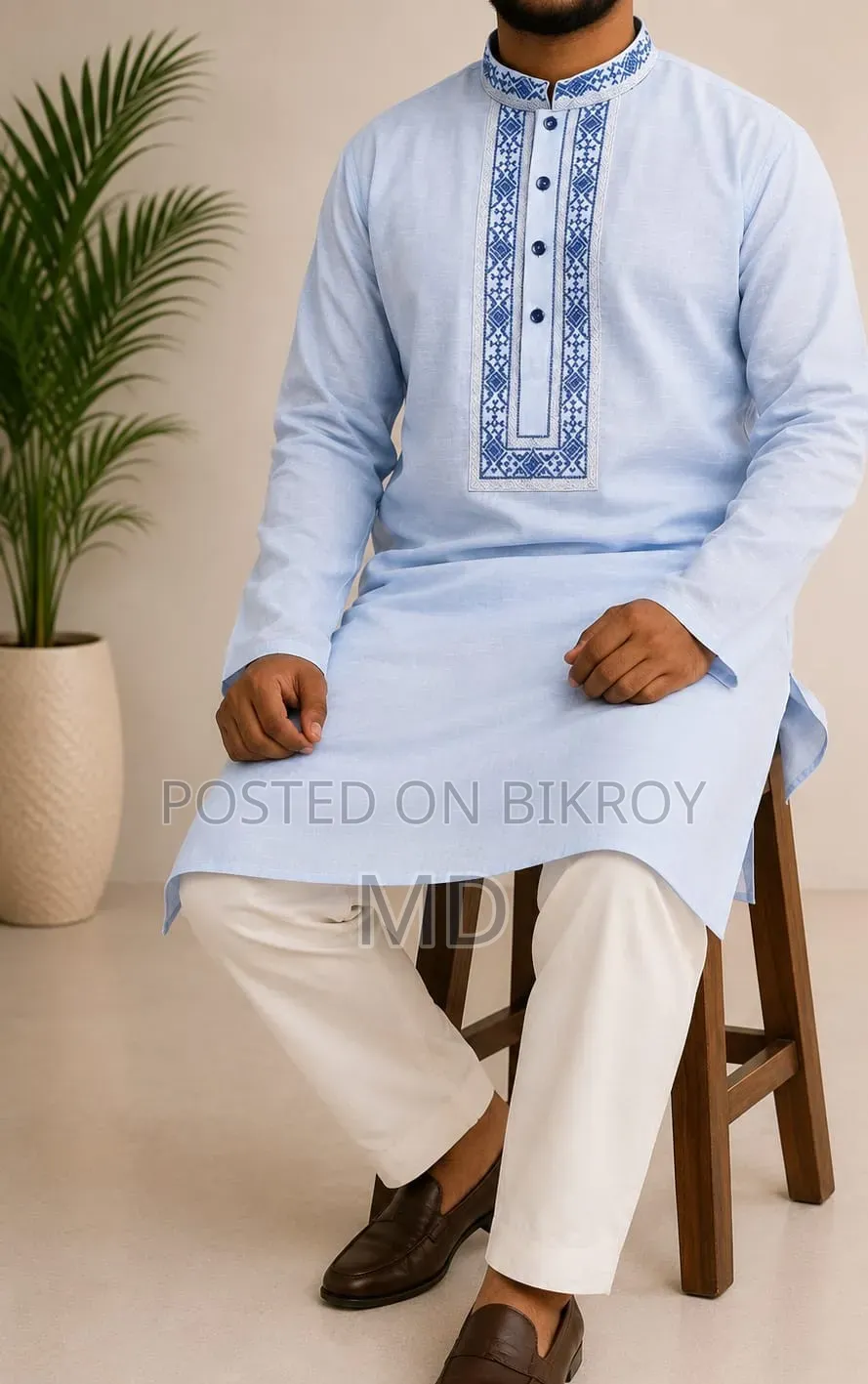 Premium Cotton Embroidery Panjabi