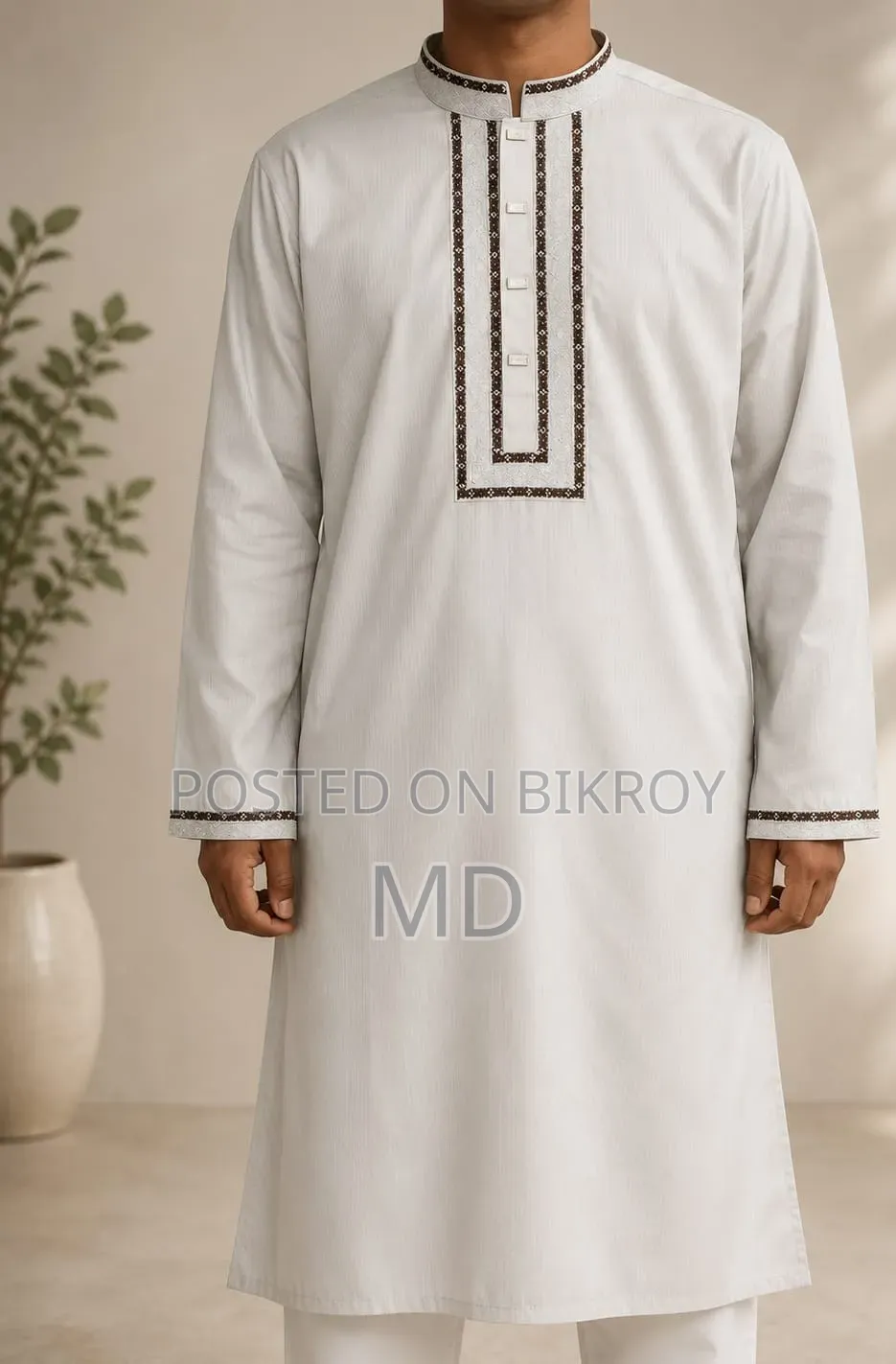 Premium Cotton Embroidery Panjabi