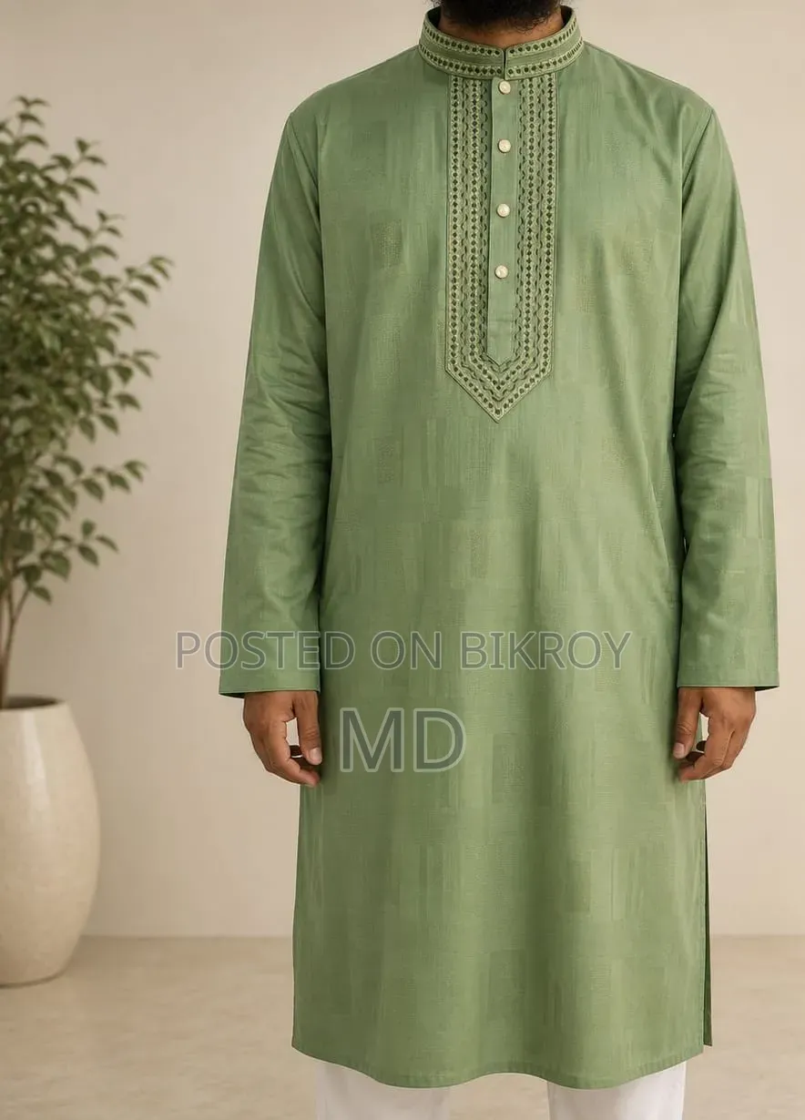 Premium Cotton Embroidery Panjabi
