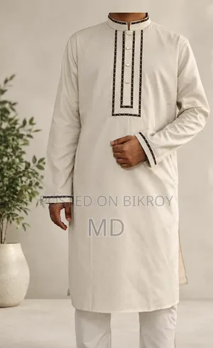 Premium Cotton Embroidery Panjabi