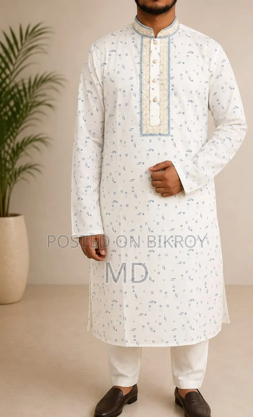 Premium Cotton Embroidery Panjabi