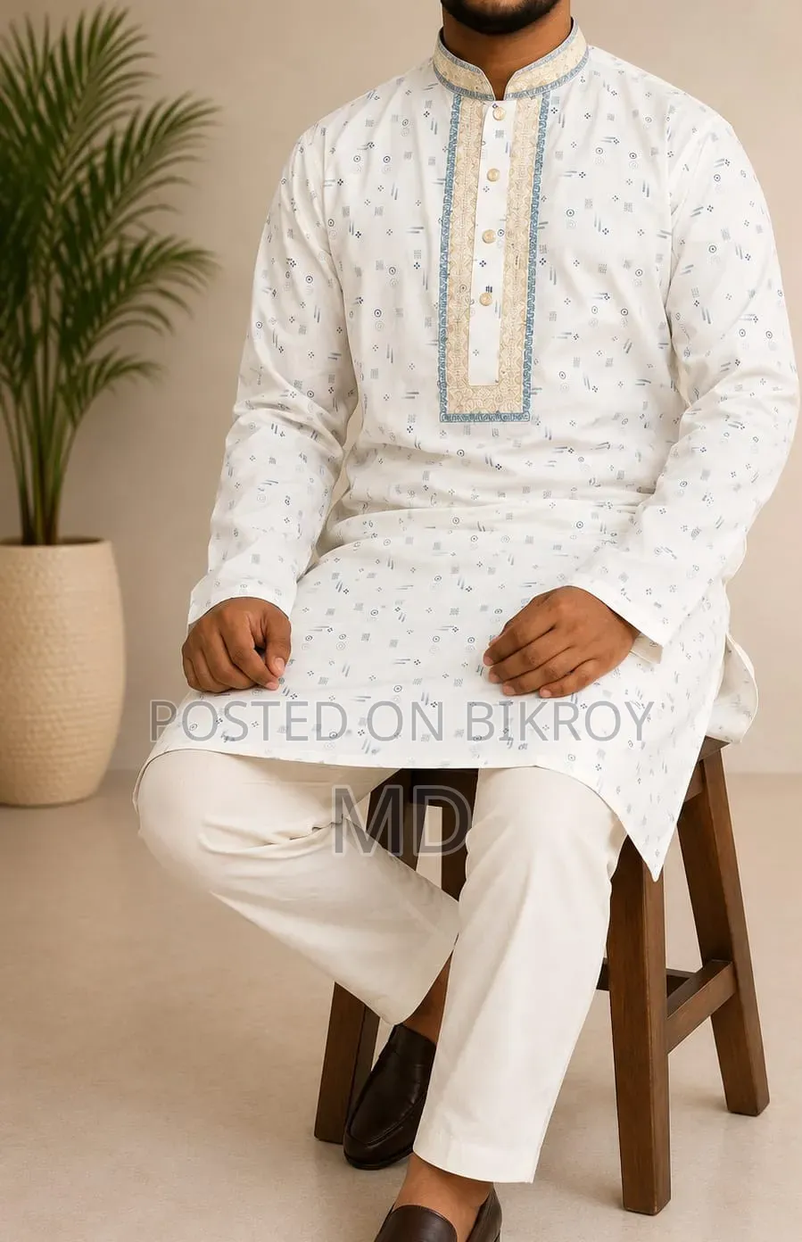 Premium Cotton Embroidery Panjabi