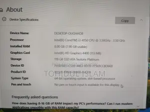 ডেস্কটপ কম্পিউটার 8GB Intel Core i3 SSD 128GB