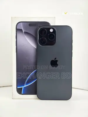 অ্যাপল আইফোন ১৬ প্রো ম্যাক্স ২৫৬ জিবি ব্ল্যাক