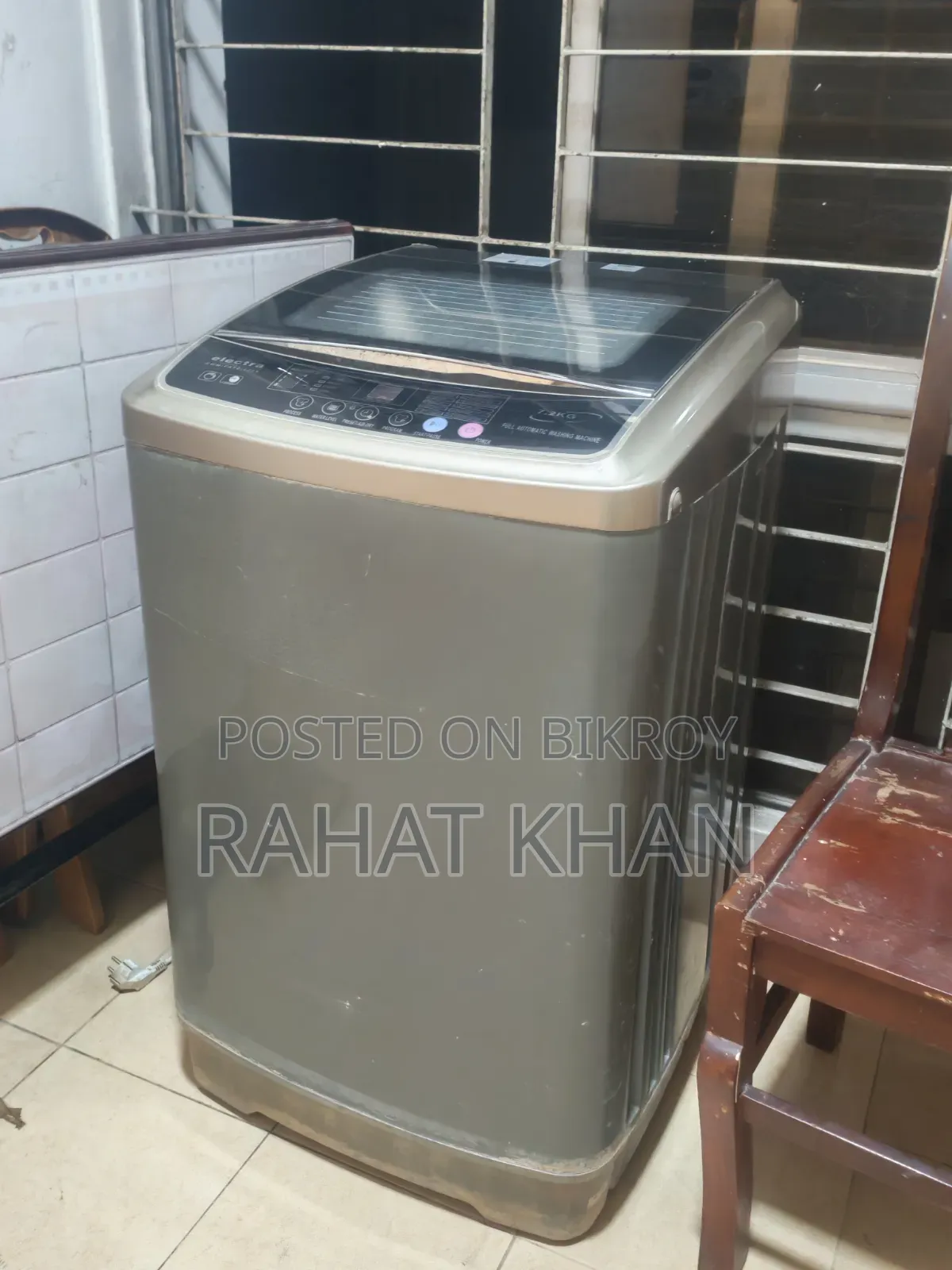 Electra 7.2 KG Used Old Washing Machine.