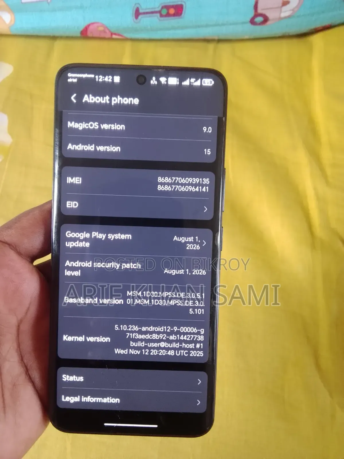 অনার ৯০ ৫জি ৫১২ জিবি গ্রে