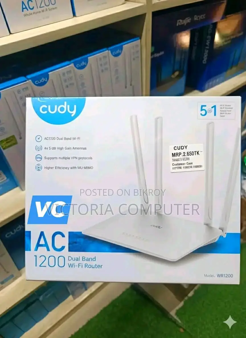 Cudy WR1200 AC1200 Dual Band WiFi Router.