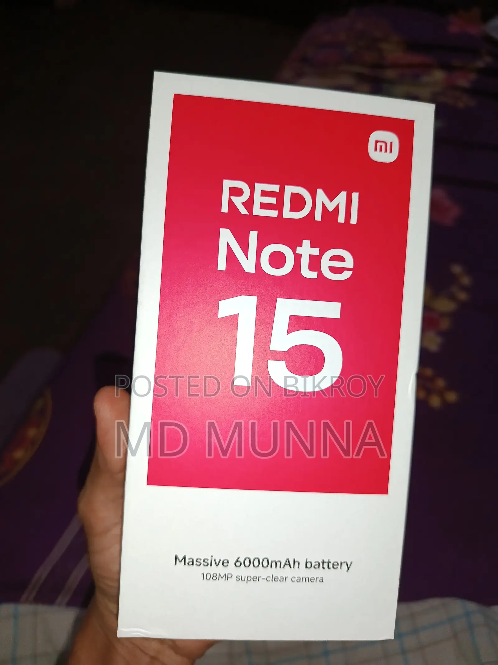New Xiaomi Redmi Note 15 256 GB Purple