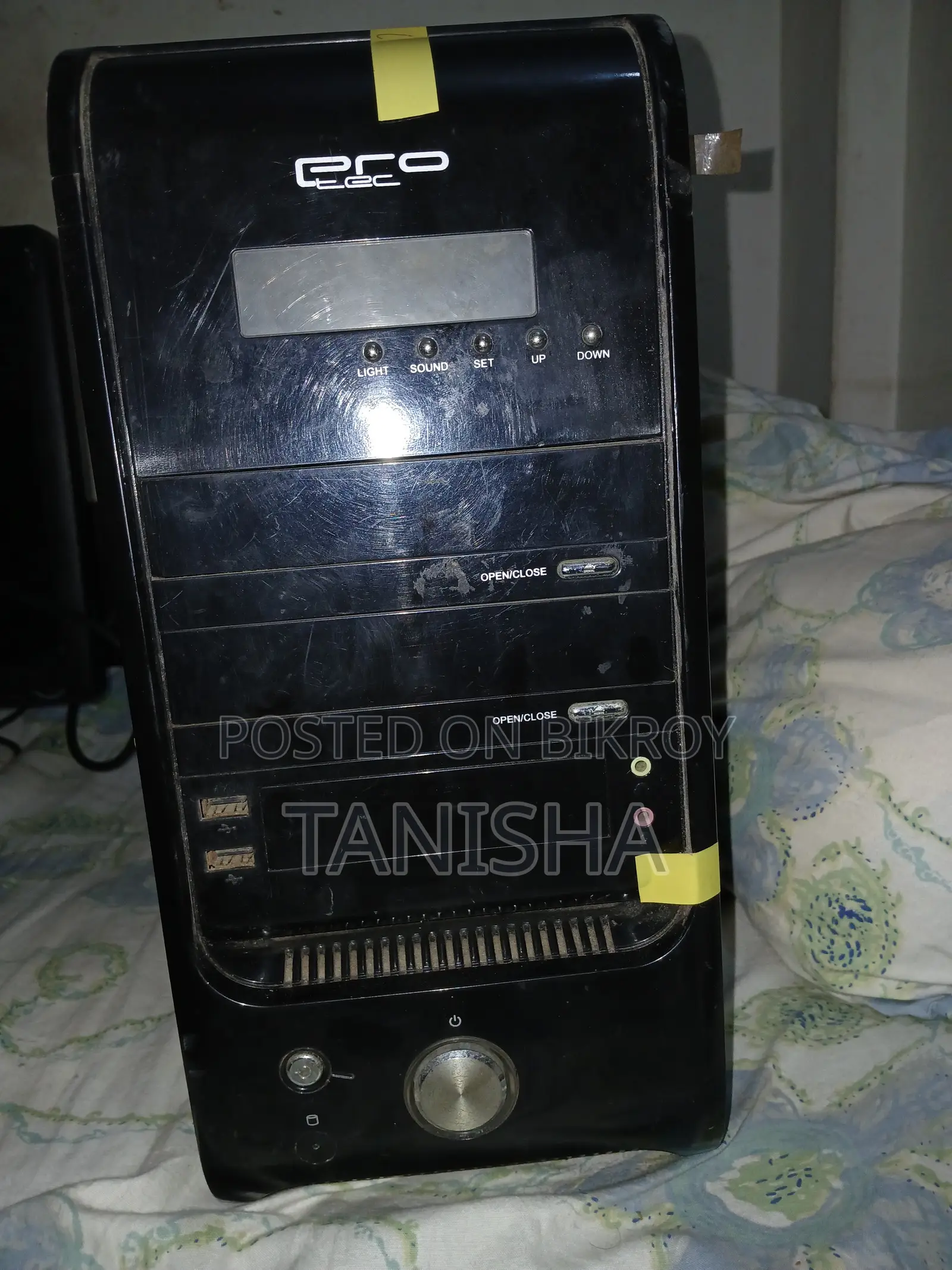 Cpu Casing- Old Processor and Motherboard. Completely Fresh