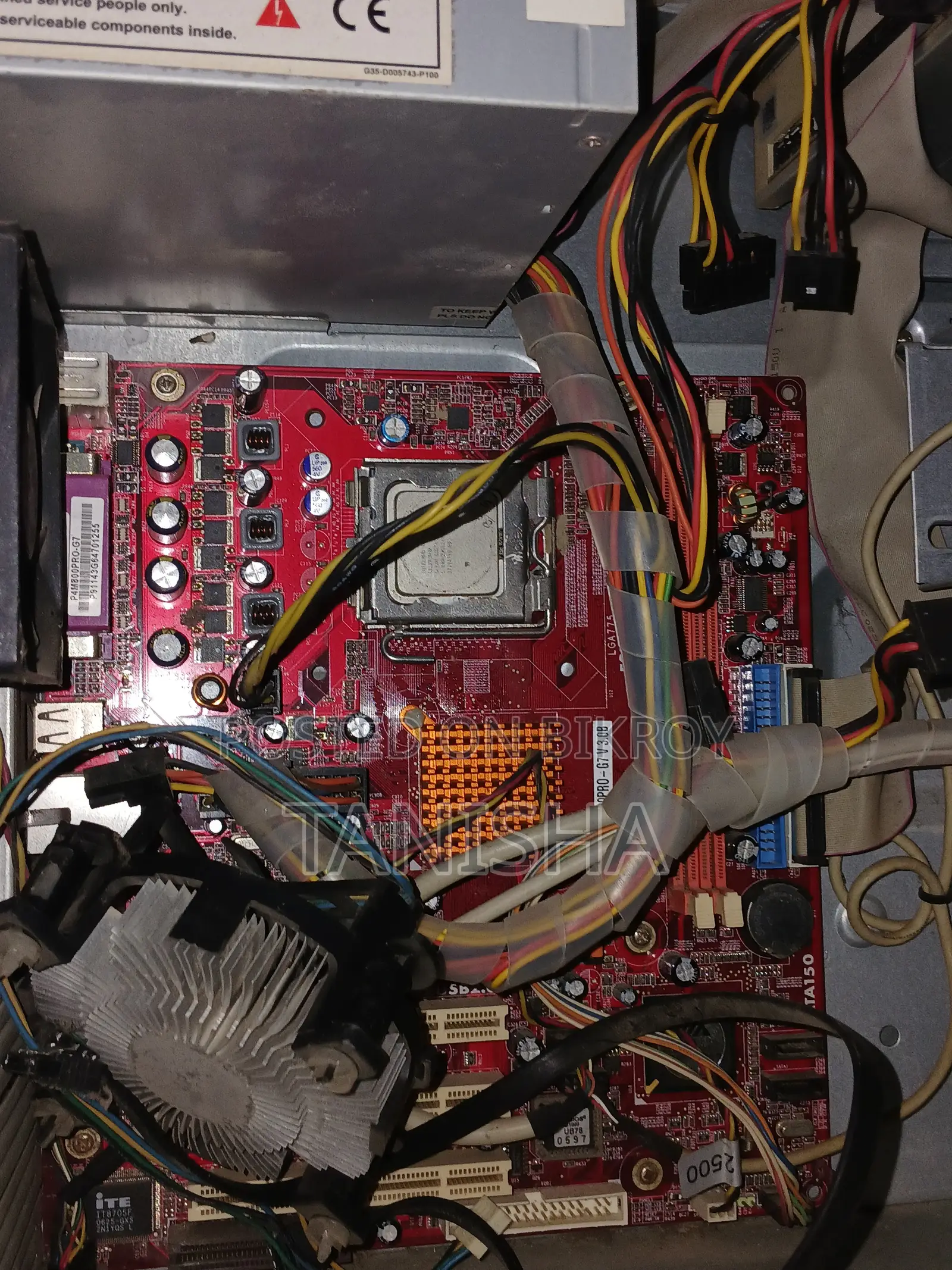 Cpu Casing- Old Processor and Motherboard. Completely Fresh