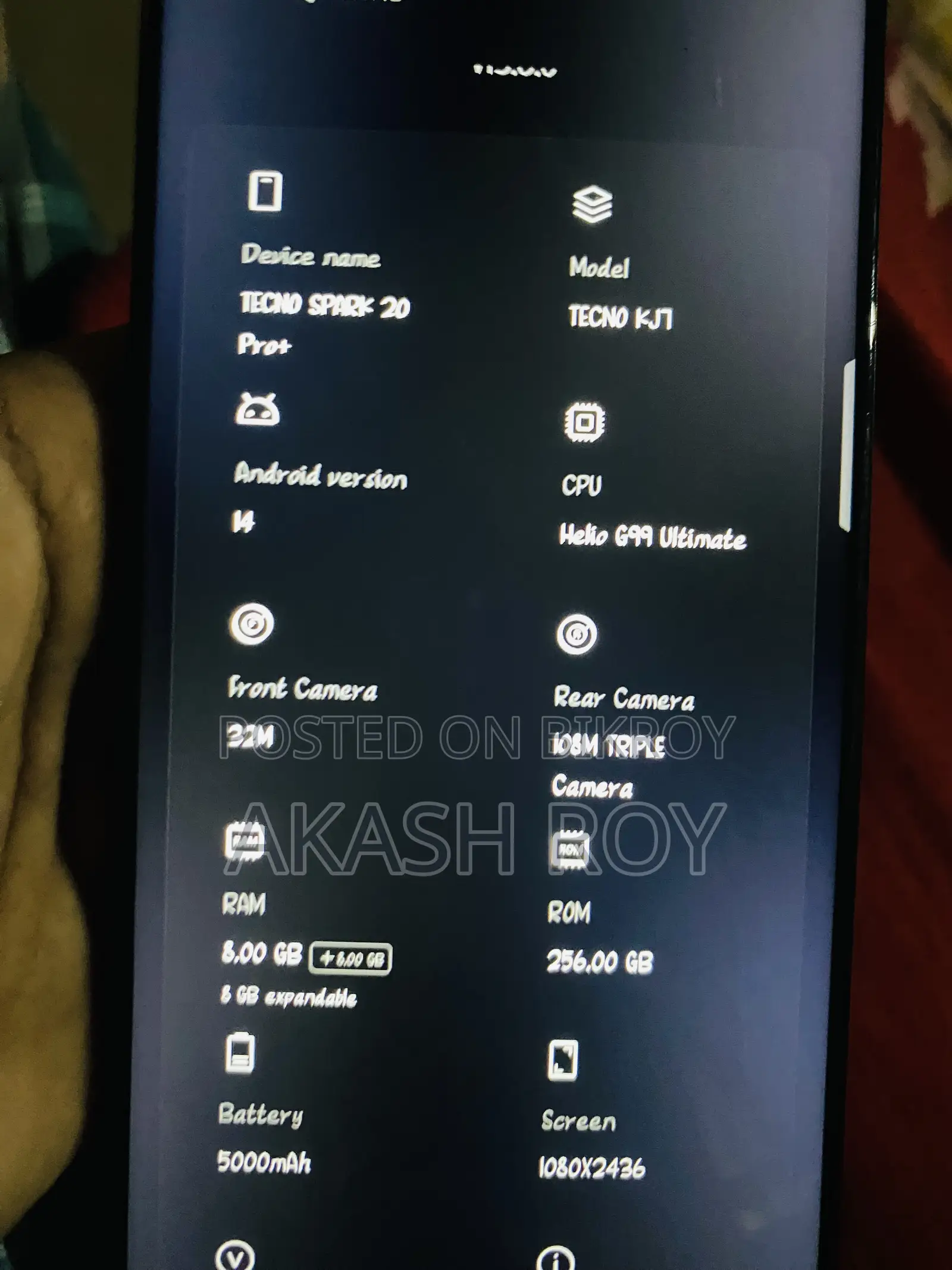 Tecno Spark 20 Pro Plus 256 GB Black