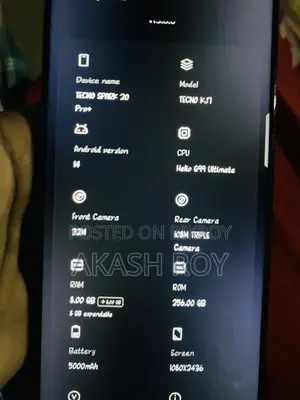 Tecno Spark 20 Pro Plus 256 GB Black