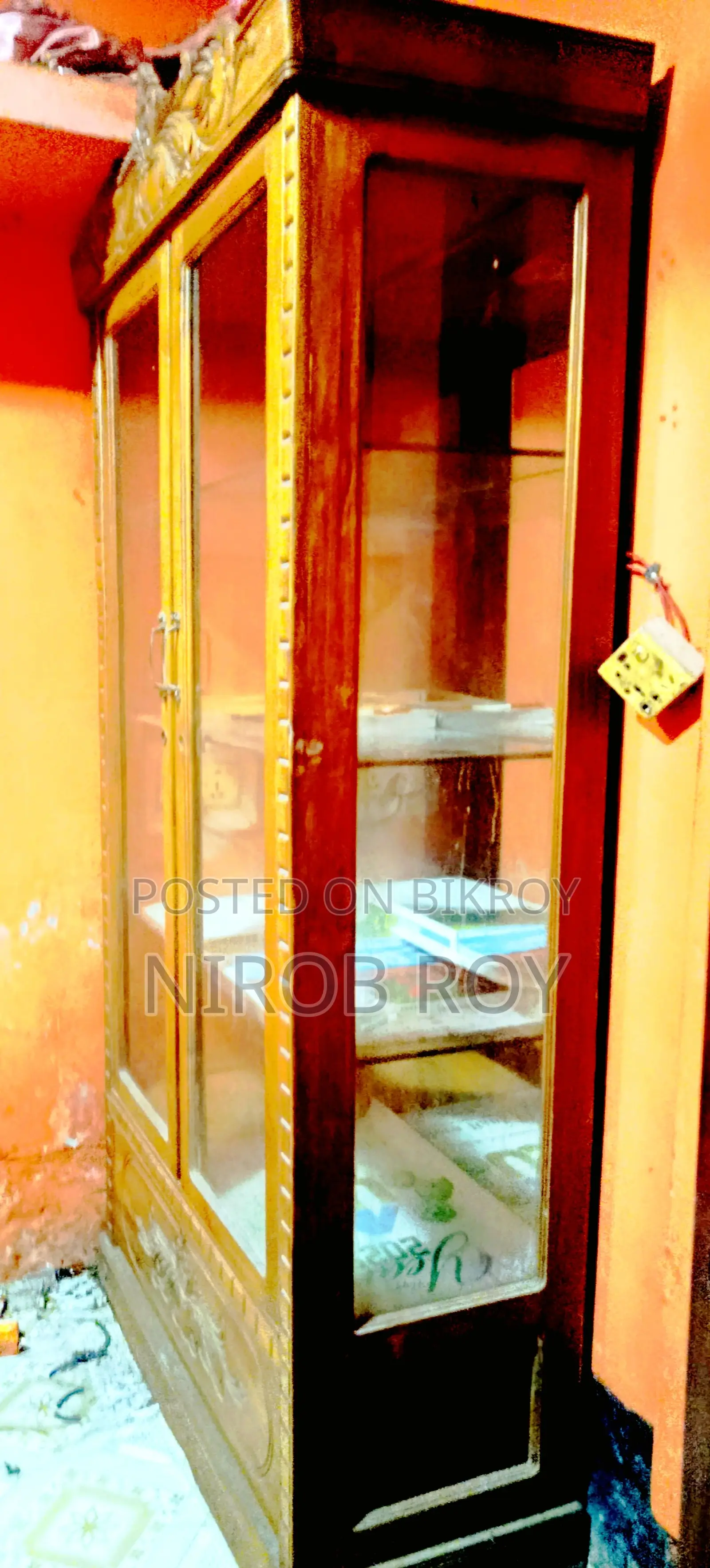 Segun Wooden Almirah Showcase