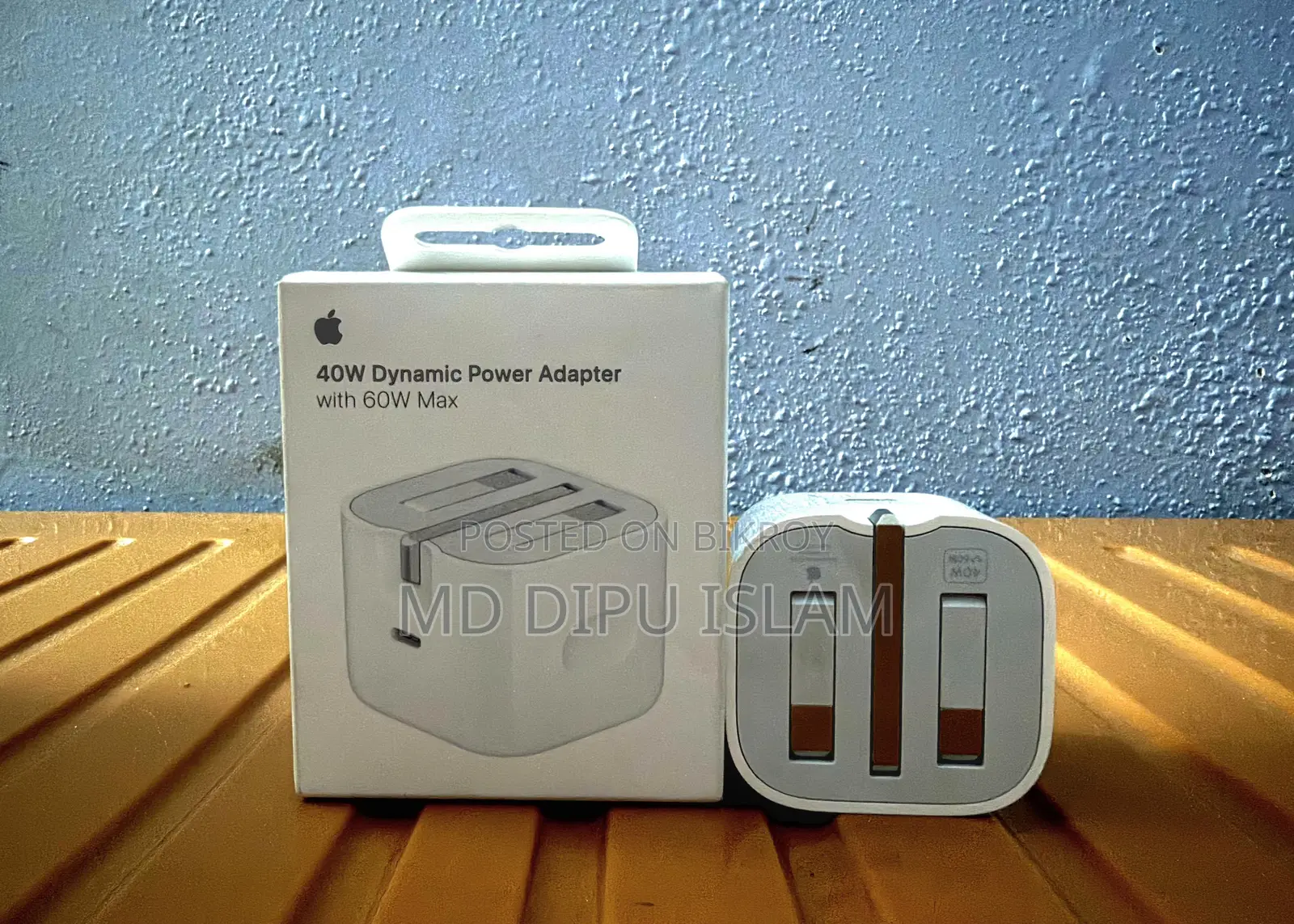100% Original Apple 40w Dynamic Adapter (1 Year International Warranty)