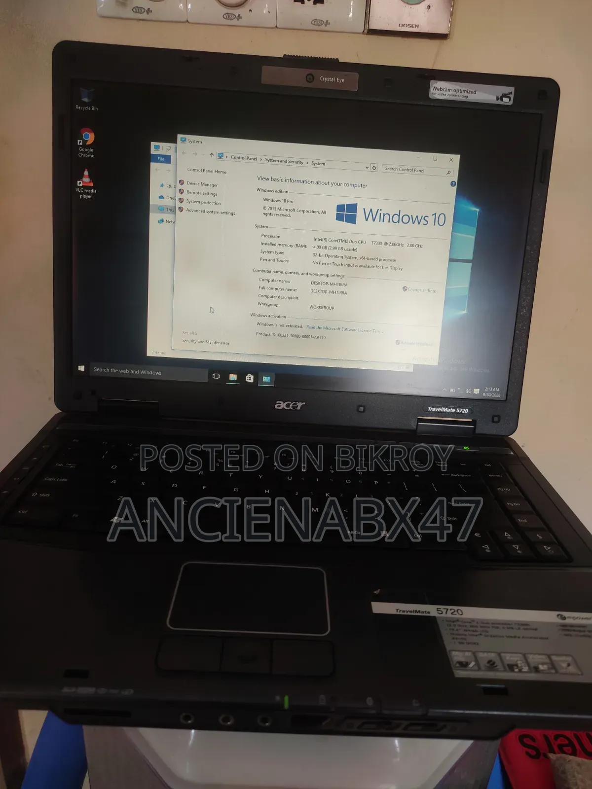 Laptop Acer TravelMate 5730G 6GB Intel Core i5 SSD 512GB