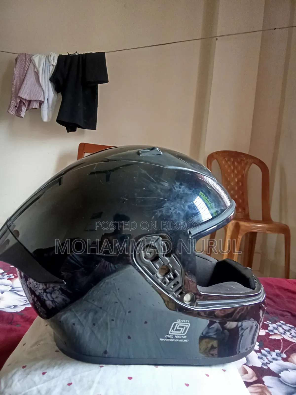 Vega Glossy Black Helmet
