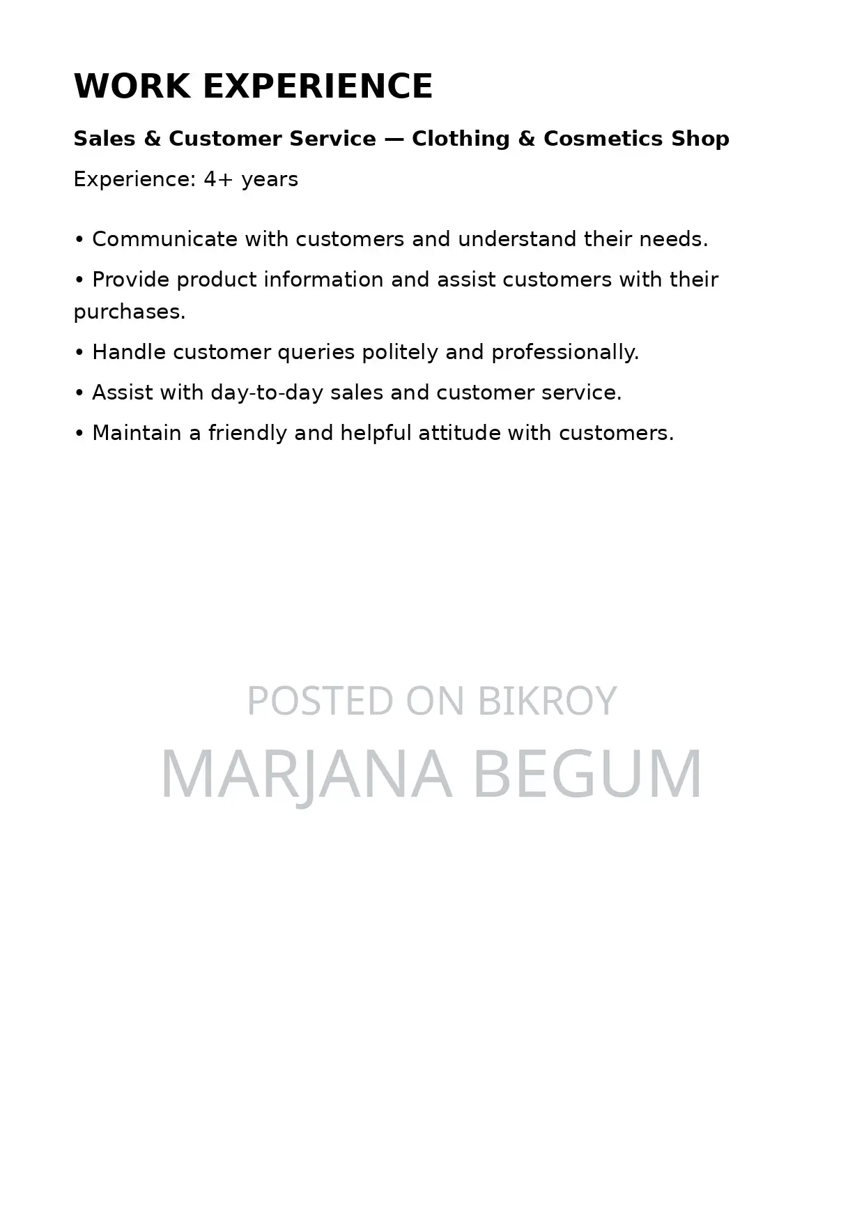 Online Sales Representative - Part-Time
