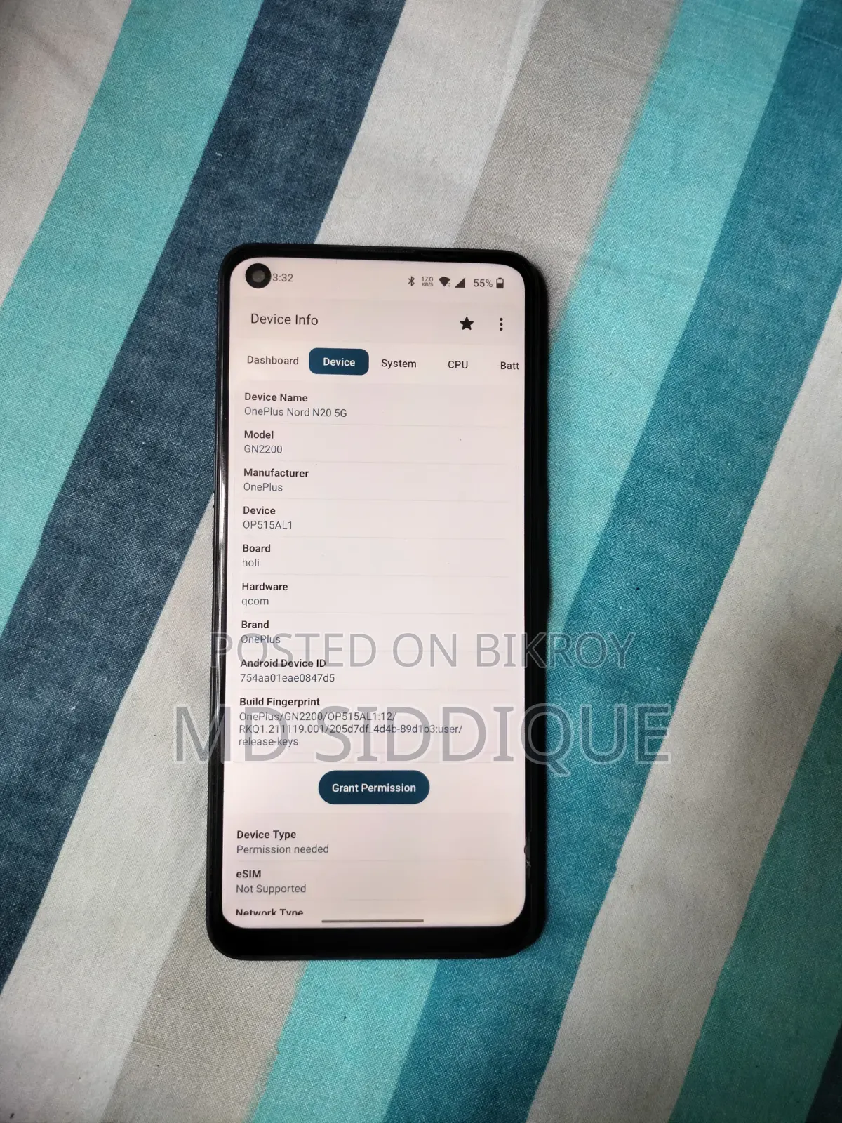OnePlus Nord N20 5G 128 GB Graphite