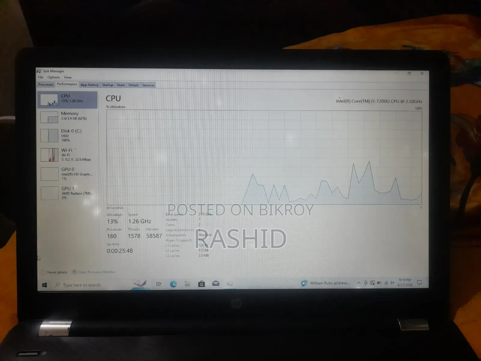 Laptop HP 15 4GB Intel Core i5 HDD 1T