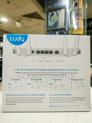 Cudy WR1200 AC1200 Dual Band WiFi Router.