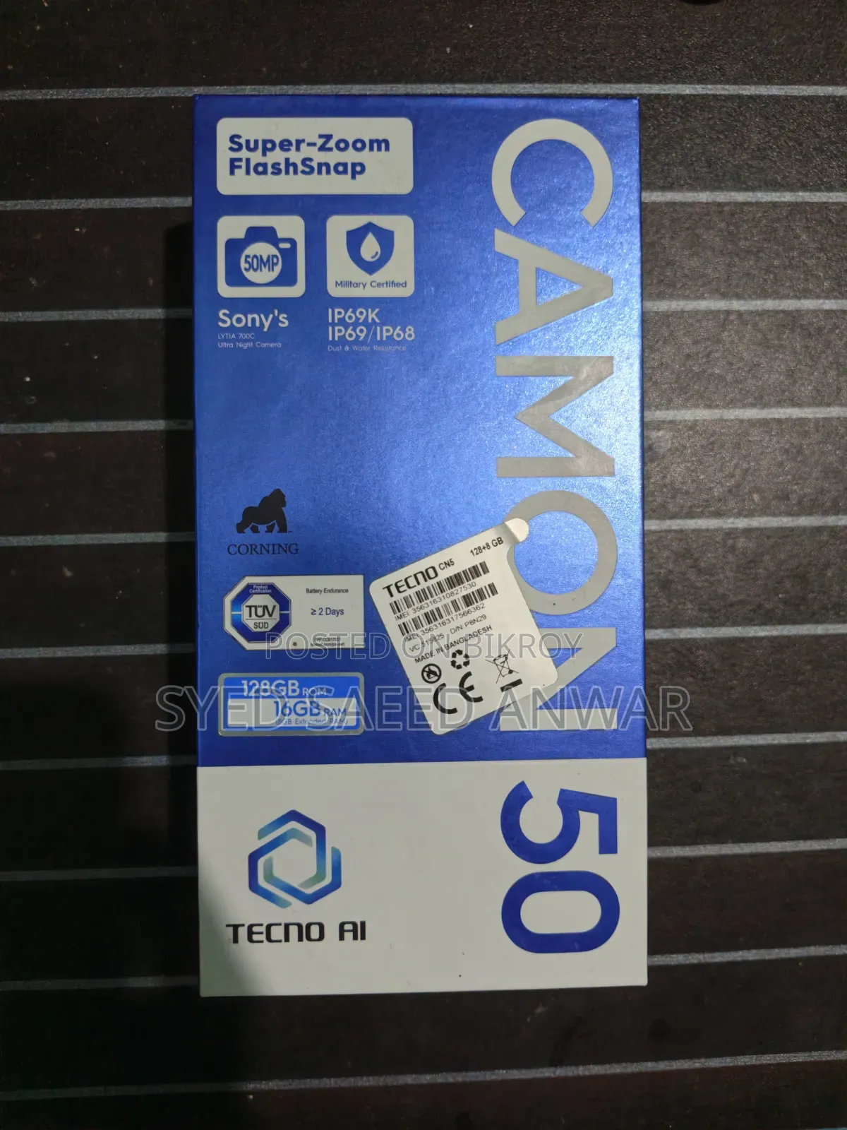 New Tecno Camon 50 256 GB Green
