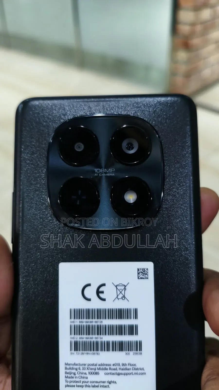 New Xiaomi Redmi Note 15 256 GB Black