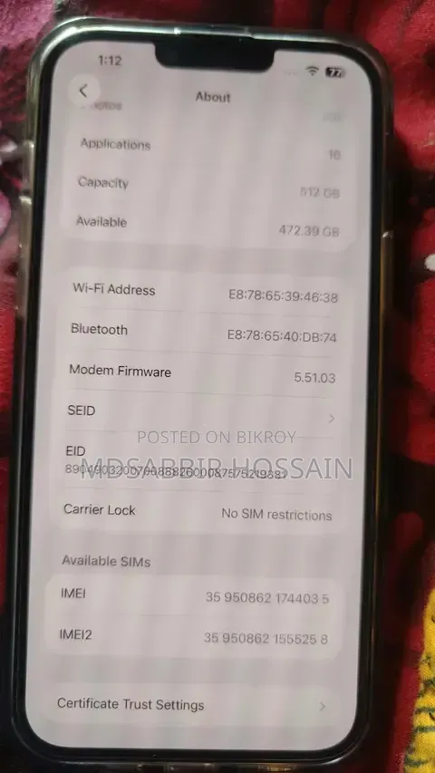 Apple iPhone 13 Pro Max 512 GB Silver