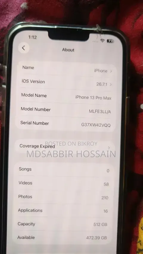 Apple iPhone 13 Pro Max 512 GB Silver