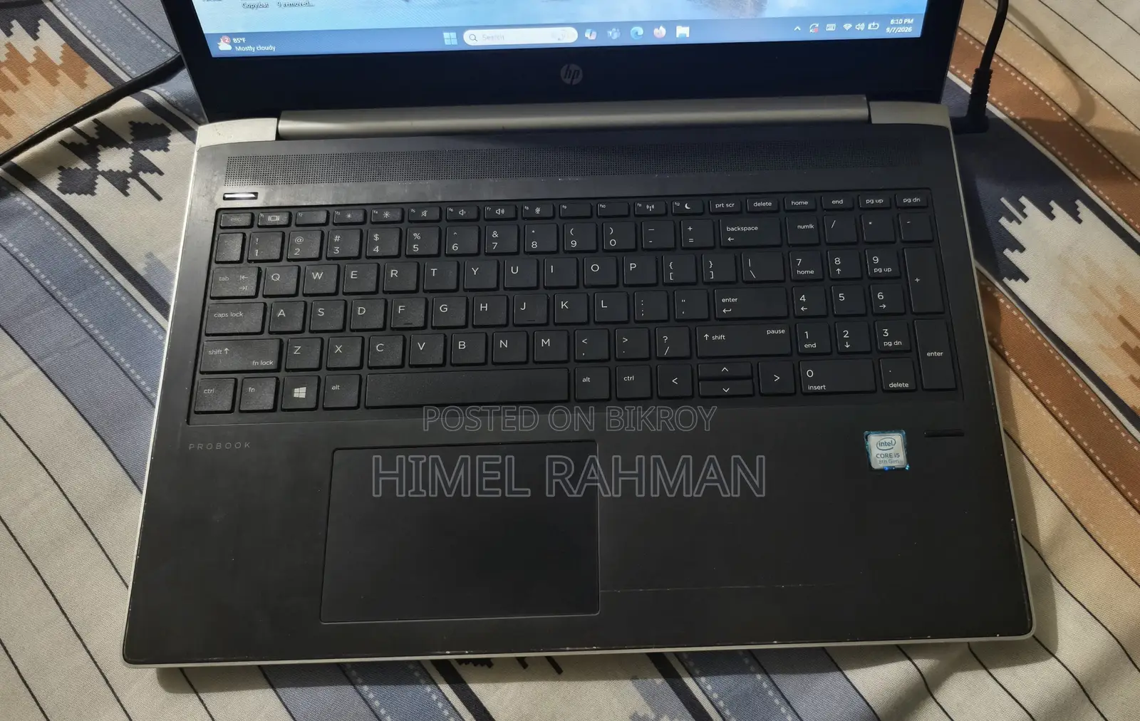 ল্যাপটপ এইচপি প্রোবুক ৪৫০ জি৫ ৪জিবি এনভিডিআইএ এসএসডি ২৫৬জিবি