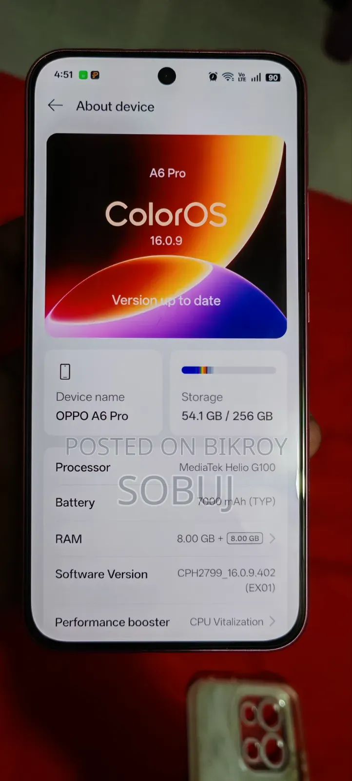 New Oppo A6 Pro 5G 256 GB Rose Gold