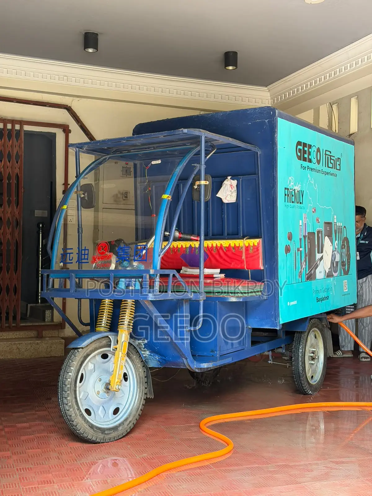 A newly built Mishuk container vehicle for sale.