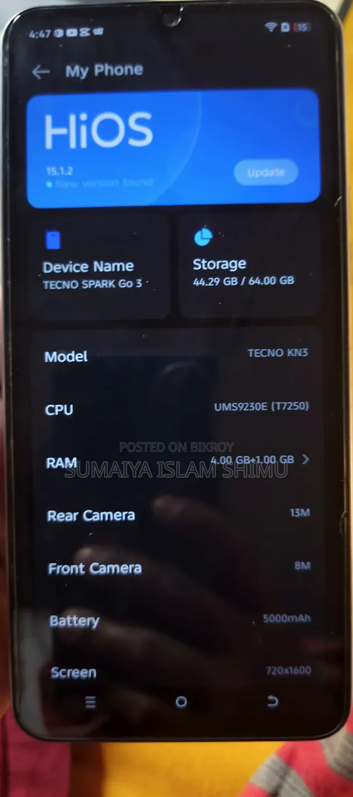 Tecno Spark Go 3 64 GB Gray