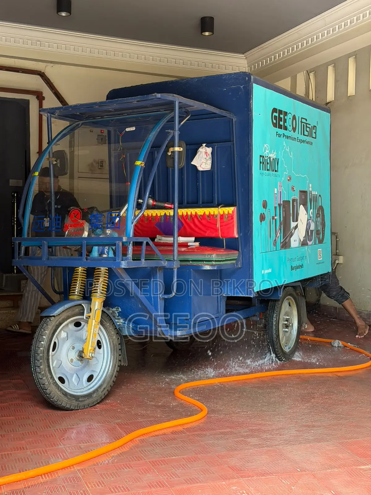 A newly built Mishuk container vehicle for sale.